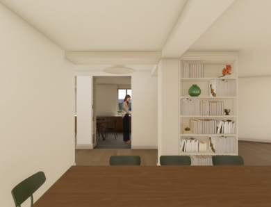 Restructuration lourde – appartement parisien